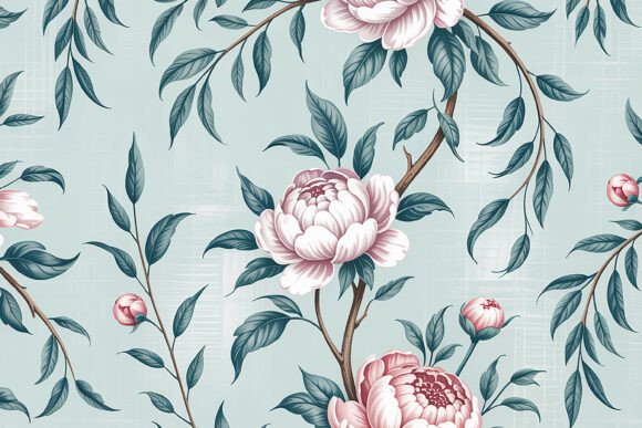 Download Vintage Rose Floral Toile Pattern - Premium Resources