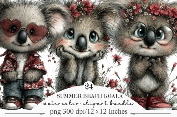 Download Summer Beach Koala PNG Clipart - Koala png Collection
